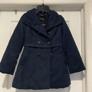 Jessica Simpson Girls Navy Peacoat